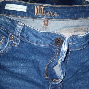 KATY high-rise ankle straight denim jeans